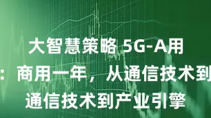大智慧策略 5G-A用户破千万：商用一年，从通信技术到产业引擎