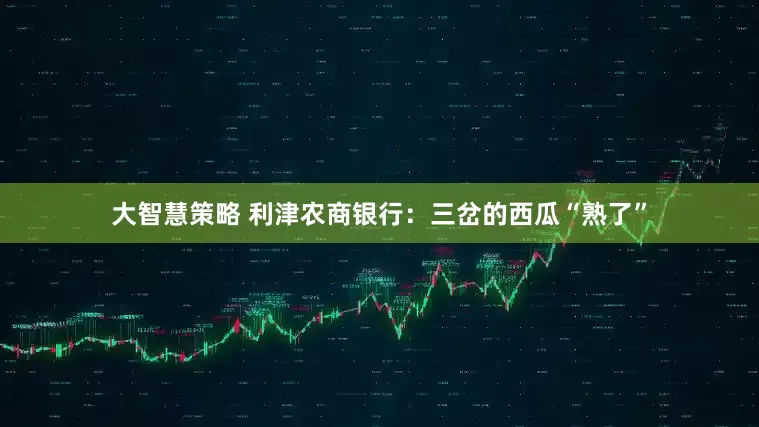大智慧策略 利津农商银行：三岔的西瓜“熟了”